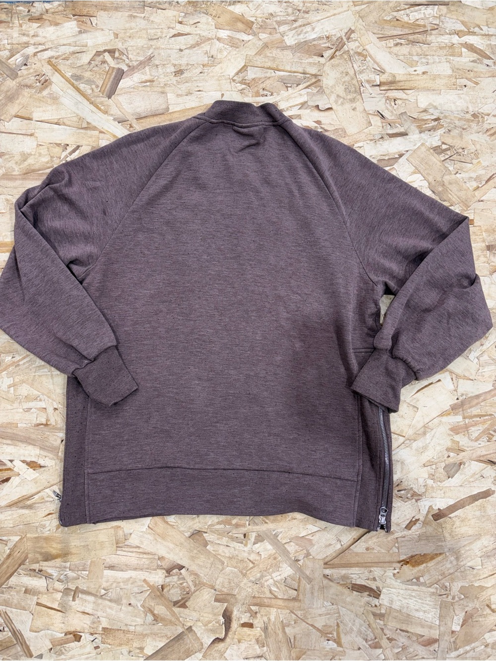 Varley - Nicole Boyfriend Sweater - Deep Taupe Marl Fleck Medium - Picture 3 of 6
